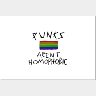 Punks arent homophobic Posters and Art